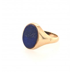 Pre Owned Lapis Lazuli Signet Ring ZX941